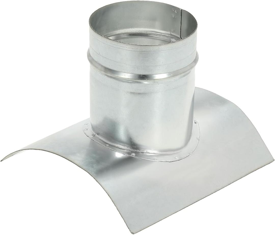 PATIKIL Duct Connector, Saddle Take Off 90 Degree 8" Duct to 4" Outlet Saddle Branch Extension Duct Splitter Round Duct Fittings for Exhaust Fan Dryer HVAC Vent System