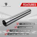 4" Muffler Replacement Pipe, 4 Inch Exhaust Pipe, 30" Length