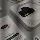 Bluetooth Portable Home CD Music Player with Remote Control, Timer, Built-in Speakers and LED Display - FM Radio Boombox (White)