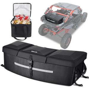Benlari 53L Can Am X3 Rear Storage Box, ATV Storage Bags Waterproof, ATV Cargo Bag with Cooler Compatible with Can-Am Maverick X3 Sport Commander Outlander Renegade, Replacement for 715002923