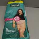 Depend Fresh Protection Adult Diapers, Incontinence & Postpartum Bladder Leak Underwear for Women, Disposable, Maximum, Extra-Extra-Large, Blush, 22 Count