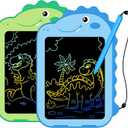 2 Pack LCD Writing Tablet for Kids, 6.5 Inch Colorful Doodle Board Drawing Tablet, Educational Kid Toys, Doodle Pad Dinosaur Toys for 3 4 5 6 7 8 Year Old Boys Girls
