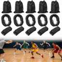 Zone Defense Resistance Band Kit*5 Sets, with Adjustable Waist Strap
for Basic Stance, Movement, and Team Defense Training, Easy to Install