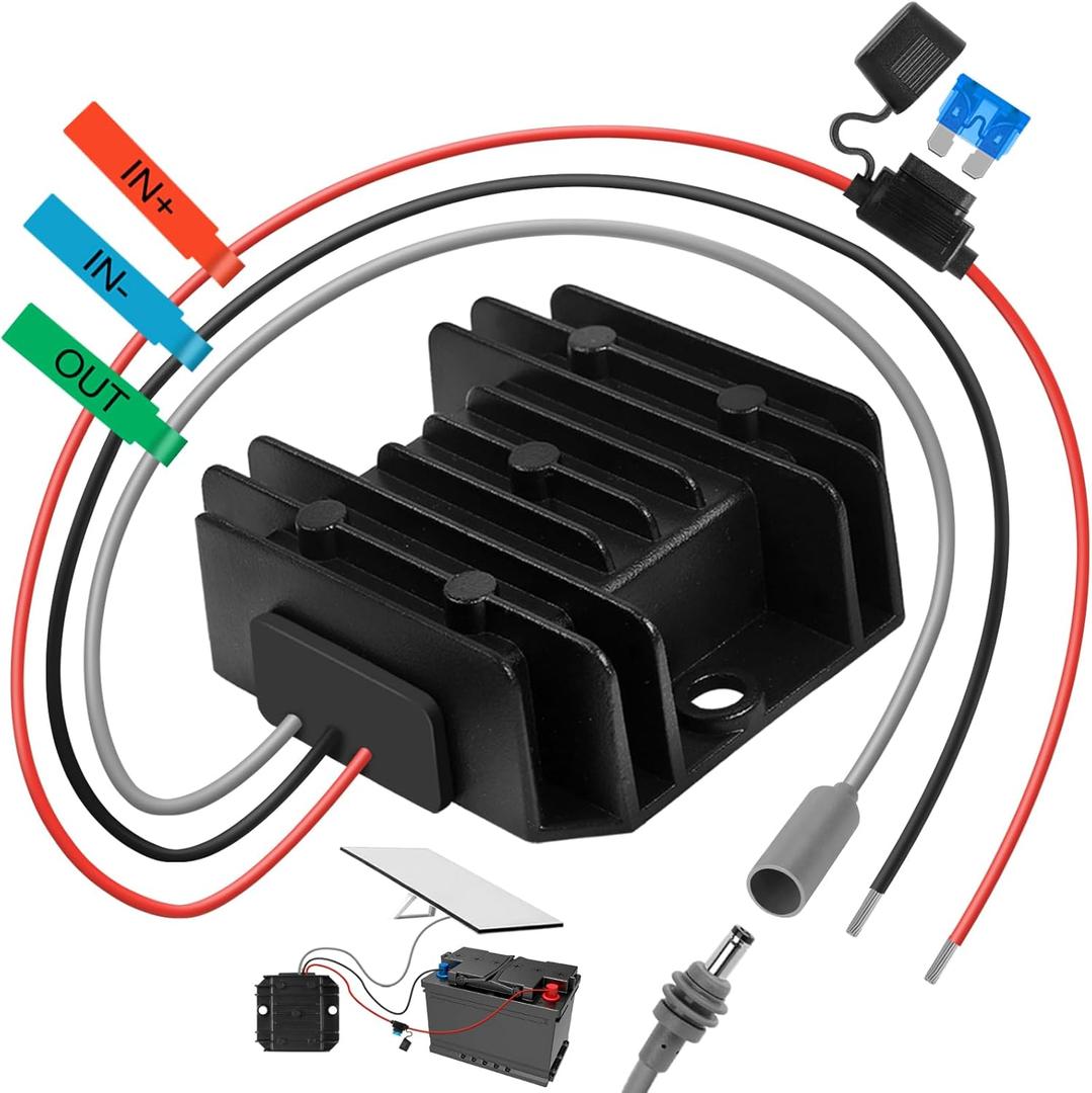 Starlink Mini Power Supply Starlink Mini 12V Adapter 12V/ 24V to 30V 3.5A, Waterproof DC Step Up Converter with Female Plug 9-28V Input for RV/ Off-Grid/ Marine, Starlink Mini Accessories