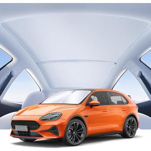 Compatible for Tesla Model Y 3Pcs Sunshade Windshield & Roof [No-Gap/Sag-Free], Portable Foldable Umbrella Heat Insulation for Tesla Model 2024-2025, Car Accessories