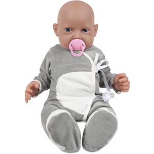 Vollence 23 inch Full Body Silicone Baby Dolls with Magnetic Mouth, Not Vinyl Dolls, Realistic Newborn Silicone Baby Dolls Gifts for Kids,Birthday Gifts Stress Relief for Adults - Boy