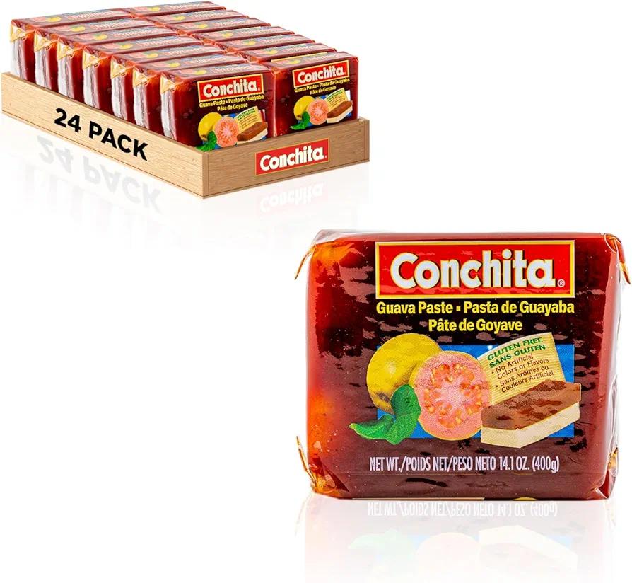 Conchita Guava Paste, 14.1 oz - Authentic Caribbean Flavor, Versatile Guava Spread for Snacks and Treats, BB: Mar 2026 (Pack of 24)