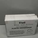 Ciaell 150 PCS Blue and Silver Plastic Plates - Blue Disposable Plate include 50 Plates, 25 Knives, 25 Forks, 25 Spoons, 25 Cups for Weddings & Party & Christmas