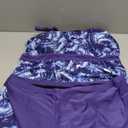 Zando Womens Tankini Swimsuits for Women 2025 Tummy Control Swimsuit Bathing Suit Top with Boyshorts Flowy Women' Swimwear (Medium, A01 Starry Blue)