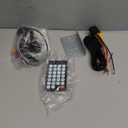 Leadfan 7inch Car Stereo Double Din Radio Touchscreen with Backup Camera Multimedia Car Audio Support Mirror Link, Bluetooth Caller ID, FM/MP3/MP4/USB/Subwoofer,Aux Input Car Audio Receivers