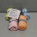 Microfiber Workout Towels - Quick Dry, Highly Absorbing, Odor-Free, for Women & Men - Gym Sweat Sports Towel for Hot Yoga, Tennis, Running, Exercise, Working Out, Camping, Set of 5 Pastel, 31.5"L x 15.5"W