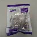 VCE 50-Pack UL Listed Cat6 RJ45 Pass Through Connector, 10Gbps Shielded Ethernet Modular Plugs, Gold Plated 8P8C Ends for 23-26AWG Solid or Stranded STP Network Cable Support PoE, Copper Interference