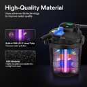 VIVOGROW Bio Pressure Pond Filter, with 13W UV-C Light, 1580 GPH Suitable for Koi Ponds up to 800 Gallons or Landscape Pools up to 1600 Gallons