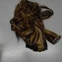 28 Inch P427 Blonde Clip in Hair Extensions,Soft Real Human Hair 120g 7pcs,Brazilian Remy Highlight Clip ins for Women,Brown Clip ins Silky Body Wave Hair Extensions