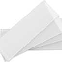 Glass Subway Tile, 4x12 Inch Glass Tile for Kitchen Backsplash Bathroom Shower Wall White (12 Pcs, 4 sq.ft)