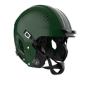ZERO2 Youth Helmet -No Facemask Attached, Medium, Molded Gloss Dark Green, Size M