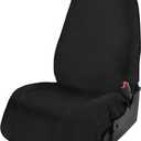 Universal Automotive Waterproof Seat Cover for Cars - Black Car SeatProtector Set Fit for Vechicles Honda Tesla Ford Toyota - Sweatproof Auto Seat Cushion Great for Beach Swimming Surfing