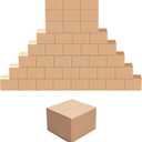 EdenseeLake 40 Pack 6x6x4 inches Shipping Boxes Small Cardboard Boxes for Packing, Moving, Mailing, Brown