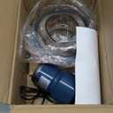 La Reveuse Food Processor, Electric Food Chopper with 7-Cup (1.7L) Glass Bowl, 4 Bi-Level Blades for Chopping, Grinding, Mincing, Whisking, Meal Prep,300W,Blue