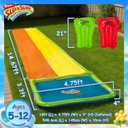 Wham-O Slip N Slide 18ft Lawn Water Slides for Kids, Heavy Duty Slip Slides with Bodyboards for Backyard Park Water Parties Summer Outdoor Activities