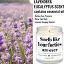 Homsolver 50th Birthday Gifts for Her Him, 9OZ Lavender Scent Birthday Candles with 50+ Hours Burn Time, Unique Handmade 50th Birthday Decorations for Women, Men, Friend, Sister, Wife, Husband