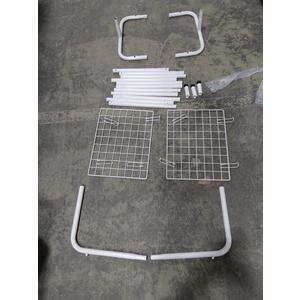 Laundry Rack Metal Frame with Hardware White (No Size No Brand)