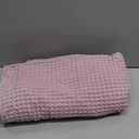 PHF Ultra Soft Waffle Weave Throw Blanket 50"x 60"- Washed Lightweight Breathable Cozy Woven Blanket for Bed - Aesthetic Decor for Couch Bedding Sofa Home Car - Lavender