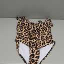 AI'MAGE Women's One Piece Swimsuit 2025 Tummy Control Swimsuits Slimming Bathing Suits Belted Swim Suit Swimwear, Leopard, M