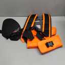 Trimmer Shoulder Strap Padded Universal Adjustable, Weed Eater Harness, Brush Cutters Harness Nylon Double Shoulder for Trimmer (Orange)