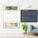 SUNFREE Top Down Bottom Up Cellular Blinds,Cellular Shades Blackout, Honeycomb Window Shade for Windows, 31" W x 64" H, White(Light Filtering)