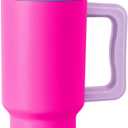 Simple Modern 30 oz Trek Tumbler with Handle and Straw Lid | Cup Holder Friendly Insulated Stainless Steel Travel Mug | 80s Mix