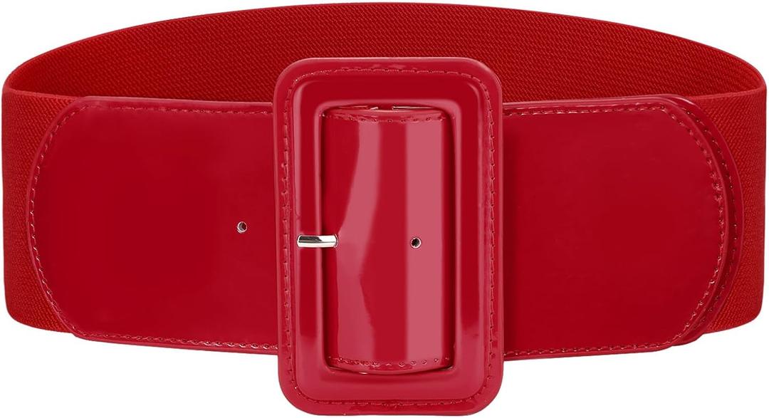 Stretchy Wide Women Belts Elastic Vintage Belts for Women Fashion Ladies Waist Belt for Dress (L)