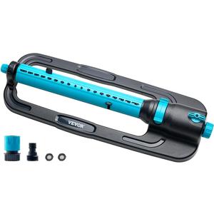 VEVOR Oscillating Sprinkler, Up to 4500 sq. ft. Water Sprinkler for Lawn with 18 Precision Nozzles, 3-Way Adjustable Turbo Oscillating Yard Sprinklers for Large Lawn, Garden, Agricultural Orchard