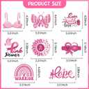 Breast Cancer Awareness Decorations - Breast Cancer Survivor Supplies 13Pcs Cancer Free Pennant Banner Pink Ribbon Hanging Swirl Centerpieces for Breast Cancer Survivors Party Supplies