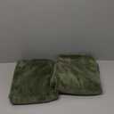 JELLYMONI 2 Pack Green Velvet Pillowcases King Size - Ultra Soft Flannel Pillow Covers with Envelope Closure (Pillows are not Included)