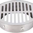 Floor Drain Cover, Stainless Steel Round Anti Blocking Round Grate Cover, Balcony Snap-in Drain Drain Strainers for Bathroom, Kitchen, Washroom, Patios(160 Flat Mouth)