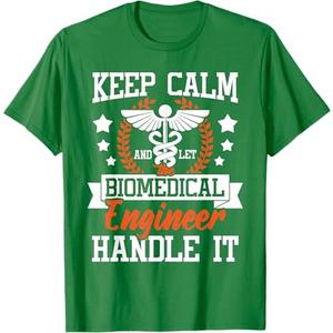 Let The Biomedical Engineer Handle It - Bioengineer Biomed T-Shirt (Small, Green)