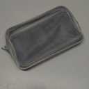 Weewooday 4 Pcs Mesh Makeup Bag Mesh Cosmetic Bag Travel Toiletry Pouch with Zipper Mini Makeup Cosmetic Purse for Daily Accessory(Small, Large, Medium,Gray)