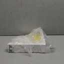 Koville Italian Marble Corner Shower Shelf for Bathroom, 10'' Marble Corner Shelves for Bath, Wall Mounted Stone Corner Shower Caddy, No Drilling Adhesive Shower Shelf - White Cliff (2-Layer)