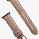 Bullstrap Men's Full-Grain Italian Leather Watch Band Compatible with Apple Watch Series 1-8