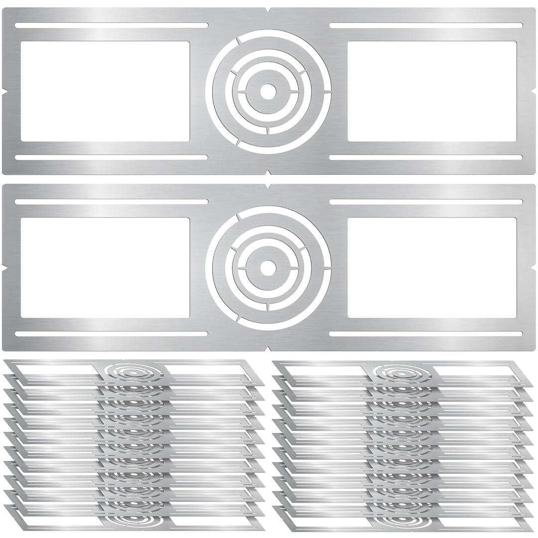 New Construction Mounting Plate, 3-4-6 Inch, LED Recessed Lighting Housing Kits, Flat Steel Rough in Bracket Fixture for LED Light Bar, 24PC Shallow Recessed Lighting Housing Plate