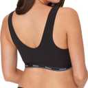 Hanes Women's Maternity Nursing Bra, Lounge Nursing Bralette, Moisture-Wicking, Odor Protection (Black, XXL)
