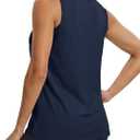MAGCOMSEN Women's Loose Fit Quick Dry Lightweight Athletic Tank Top (Blue, M)