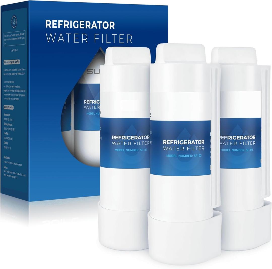 TEEHAY EDRARXD1 Water Filter Replacement, Compatible with Whirlpool WHRARXD1, Everydrop Filter A, EDRARXD1B, Whirlpool WRFF3436RZ, WRMF3636RZ, WRSC5536RZ, WRSF5536RZ, KitchenAid KRFF507HPS, 3 Pack