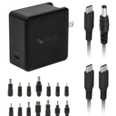 Helix 65W Universal USB-C Laptop Charger Power Adapter (ETHNBC65U) Black