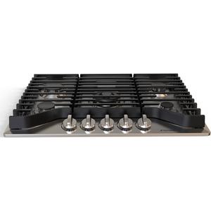 ThermoMate Heavy 30 Inch Gas Cooktop with 5 Italy Sabaf Power Burners, Built In Stove Top of 304 Stainless Steel, Gas Hob NG/LPG Convertible, Thermocouple Protection CSA Certified