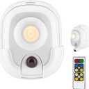 BIGMONAT Battery Operated Spotlight with Remote Control and Timer Setting, Wireless Accent Light for Picture Painting Artwork Dart Board Poster Keyhole, Brightness Dimmable