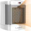 Lasko CD08200 Small Portable Ceramic Space Heater for Bathroom and Indoor Home Use, White, 6.25 x 6.25 x 7.65 inches