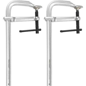 MAXPOWER Heavy Duty F Clamp 12-Inch x 4-3/4-Inch Throat (300 x 120mm Throat),Pack of 2