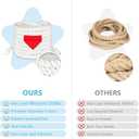 Tug of War Rope for Kids and Adults, Outdoor Lawn Yard Family Reunion Birthday Party Games, Tug of War Rope with Flag for Team Building Activities Field Day Game Carnival Games (White)